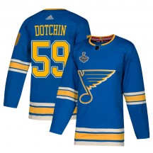 Youth Adidas St. Louis Blues Jake Dotchin Blue Alternate 2019 Stanley Cup Final Bound Jersey - Authentic