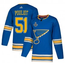 Youth Adidas St. Louis Blues Derrick Pouliot Blue Alternate 2019 Stanley Cup Final Bound Jersey - Authentic
