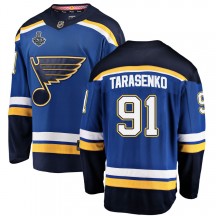Men's Fanatics Branded St. Louis Blues Vladimir Tarasenko Blue Home 2019 Stanley Cup Final Bound Jersey - Breakaway