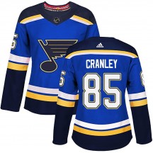 Women's Adidas St. Louis Blues Will Cranley Blue Home Jersey - Authentic