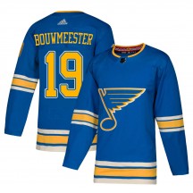 Men's Adidas St. Louis Blues Jay Bouwmeester Blue Alternate Jersey - Authentic