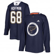 Youth Adidas St. Louis Blues Mike Hoffman Blue Practice Jersey - Authentic