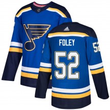 Youth Adidas St. Louis Blues Erik Foley Blue Home Jersey - Authentic