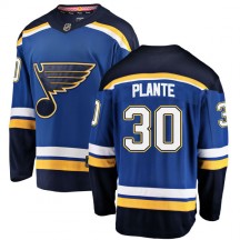 Youth Fanatics Branded St. Louis Blues Jacques Plante Blue Home Jersey - Breakaway