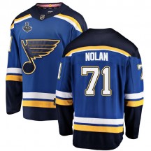 Youth Fanatics Branded St. Louis Blues Jordan Nolan Blue Home 2019 Stanley Cup Final Bound Jersey - Breakaway