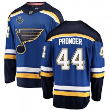 Youth Fanatics Branded St. Louis Blues Chris Pronger Blue Home 2019 Stanley Cup Final Bound Jersey - Breakaway