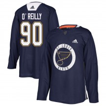 Men's Adidas St. Louis Blues Ryan O'Reilly Blue Practice Jersey - Authentic