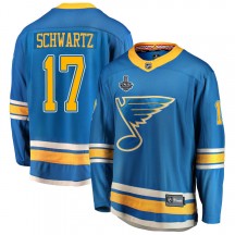 Youth Fanatics Branded St. Louis Blues Jaden Schwartz Blue Alternate 2019 Stanley Cup Final Bound Jersey - Breakaway
