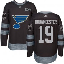 Men's Adidas St. Louis Blues Jay Bouwmeester Black 1917-2017 100th Anniversary Jersey - Authentic