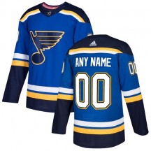 Youth Adidas St. Louis Blues Custom Royal Blue Home Jersey - Authentic