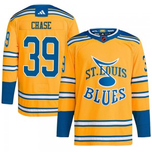 Men's Adidas St. Louis Blues Kelly Chase Yellow Reverse Retro 2.0 Jersey - Authentic