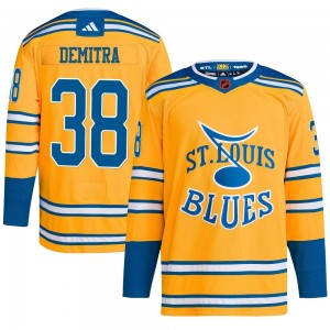 Youth Adidas St. Louis Blues Pavol Demitra Yellow Reverse Retro 2.0 Jersey - Authentic