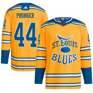 Youth Adidas St. Louis Blues Chris Pronger Yellow Reverse Retro 2.0 Jersey - Authentic
