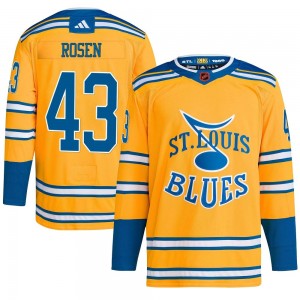 Youth Adidas St. Louis Blues Calle Rosen Yellow Reverse Retro 2.0 Jersey - Authentic