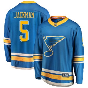 Men's Fanatics Branded St. Louis Blues Barret Jackman Blue Alternate Jersey - Breakaway