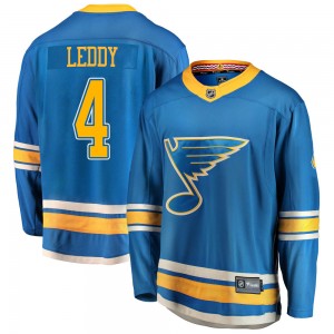 Men's Fanatics Branded St. Louis Blues Nick Leddy Blue Alternate Jersey - Breakaway