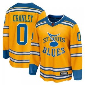 Men's Fanatics Branded St. Louis Blues Will Cranley Yellow Special Edition 2.0 Jersey - Breakaway