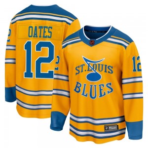 Men's Fanatics Branded St. Louis Blues Adam Oates Yellow Special Edition 2.0 Jersey - Breakaway