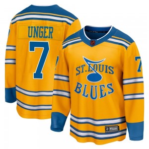 Men's Fanatics Branded St. Louis Blues Garry Unger Yellow Special Edition 2.0 Jersey - Breakaway