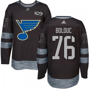 Youth St. Louis Blues Zack Bolduc Black 1917-2017 100th Anniversary Jersey - Authentic
