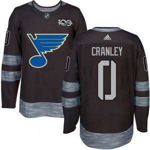 Youth St. Louis Blues Will Cranley Black 1917-2017 100th Anniversary Jersey - Authentic