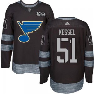 Youth St. Louis Blues Matthew Kessel Black 1917-2017 100th Anniversary Jersey - Authentic