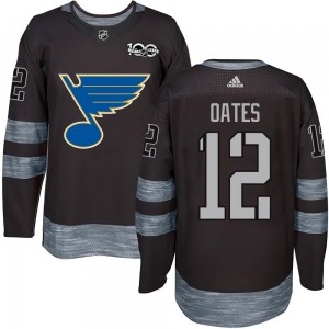 Youth St. Louis Blues Adam Oates Black 1917-2017 100th Anniversary Jersey - Authentic