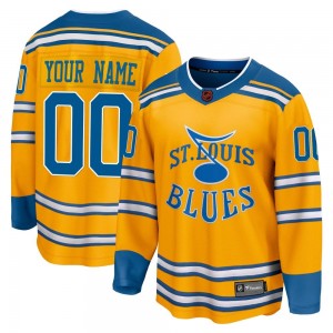 Youth Fanatics Branded St. Louis Blues Custom Yellow Custom Special Edition 2.0 Jersey - Breakaway