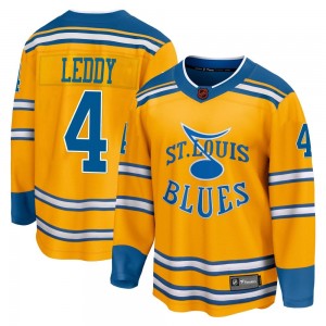 Youth Fanatics Branded St. Louis Blues Nick Leddy Yellow Special Edition 2.0 Jersey - Breakaway