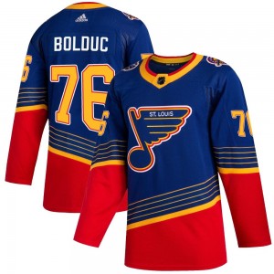 Men's Adidas St. Louis Blues Zack Bolduc Blue 2019/20 Jersey - Authentic