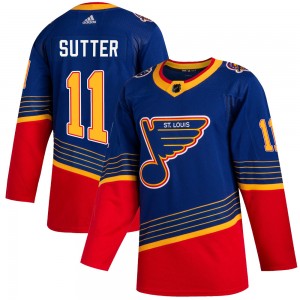 Men's Adidas St. Louis Blues Brian Sutter Blue 2019/20 Jersey - Authentic