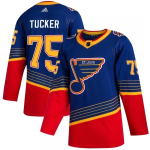 Men's Adidas St. Louis Blues Tyler Tucker Blue 2019/20 Jersey - Authentic