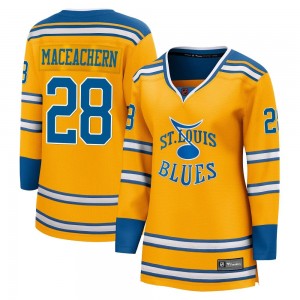 Women's Fanatics Branded St. Louis Blues MacKenzie MacEachern Yellow Mackenzie MacEachern Special Edition 2.0 Jersey - Breakaway