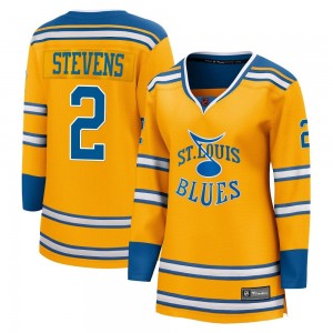 Women's Fanatics Branded St. Louis Blues Scott Stevens Yellow Special Edition 2.0 Jersey - Breakaway