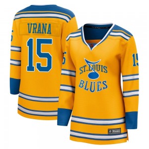 Women's Fanatics Branded St. Louis Blues Jakub Vrana Yellow Special Edition 2.0 Jersey - Breakaway