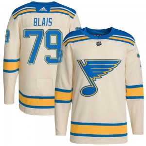 Men's Adidas St. Louis Blues Sammy Blais Cream 2022 Winter Classic Player Jersey - Authentic