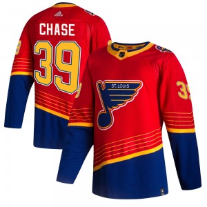 Men's Adidas St. Louis Blues Kelly Chase Red 2020/21 Reverse Retro Jersey - Authentic