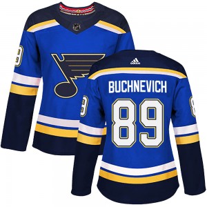 Women's Adidas St. Louis Blues Pavel Buchnevich Blue Home Jersey - Authentic