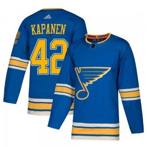 Men's Adidas St. Louis Blues Kasperi Kapanen Blue Alternate Jersey - Authentic