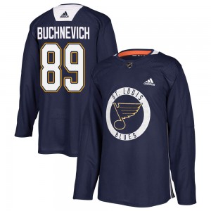 Youth Adidas St. Louis Blues Pavel Buchnevich Blue Practice Jersey - Authentic