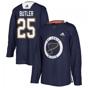 Youth Adidas St. Louis Blues Chris Butler Blue Practice Jersey - Authentic