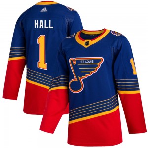 Youth Adidas St. Louis Blues Glenn Hall Blue 2019/20 Jersey - Authentic