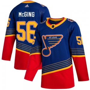 Youth Adidas St. Louis Blues Hugh McGing Blue 2019/20 Jersey - Authentic