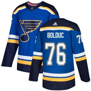Men's Adidas St. Louis Blues Zack Bolduc Blue Home Jersey - Authentic