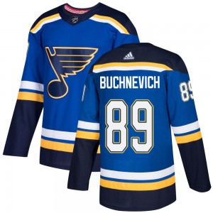 Men's Adidas St. Louis Blues Pavel Buchnevich Blue Home Jersey - Authentic