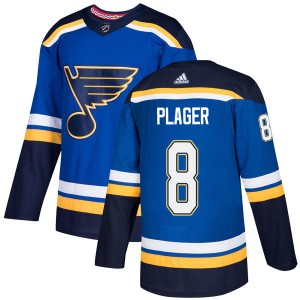 Men's Adidas St. Louis Blues Barclay Plager Blue Home Jersey - Authentic