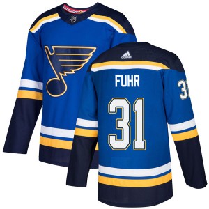 Youth Adidas St. Louis Blues Grant Fuhr Blue Home Jersey - Authentic