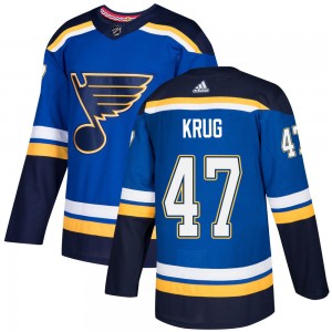 Youth Adidas St. Louis Blues Torey Krug Blue Home Jersey - Authentic