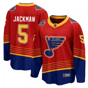 Youth Fanatics Branded St. Louis Blues Barret Jackman Red 2020/21 Special Edition Jersey - Breakaway