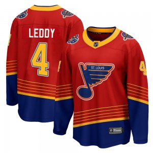 Youth Fanatics Branded St. Louis Blues Nick Leddy Red 2020/21 Special Edition Jersey - Breakaway